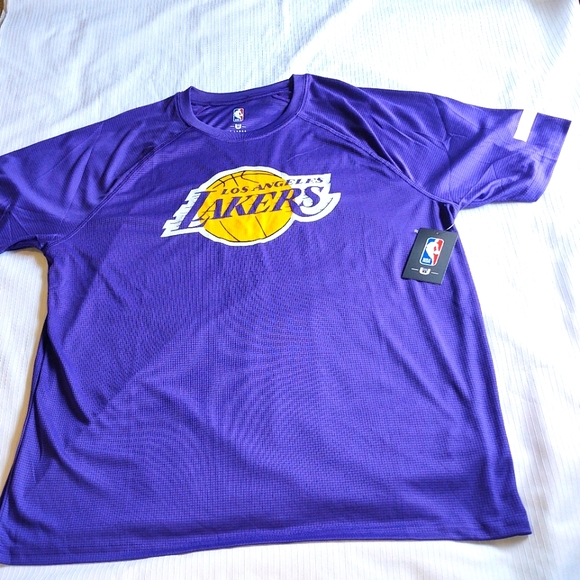 NBA Purple Lakers Basketball Short Sleeve Jersey Shirt Size XL - Picture 3 of 5